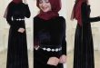 Siyah Tesettur Abiye Elbise Modelleri 1